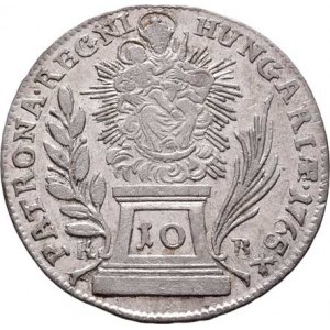 Marie Terezie, 1740 - 1780, 10 Krejcar 1765 KB, N.81, Husz.1717, 3.335g,