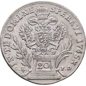 František I. Lotrinský, 1745 - 1765, 20 Krejcar 1765 BP/SK-PD - posmrtný (1781), N.47,