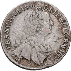 František I. Lotrinský, 1745 - 1765, XVII Krejcar 1753 KB, Kremnica, N.27, Husz.1803,