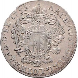 Leopold II., 1790 - 1792, XIV Liard 1792, Brusel, P.23, M-A.295, 2.391g, drobná