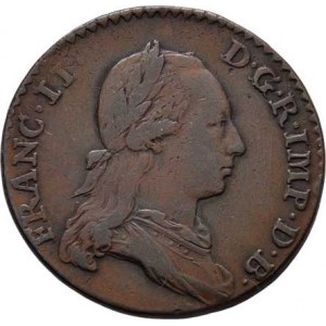 František II., 1792 - 1835, 2 Liard 1794, Brusel, P.59, M-A.297, KM.57 (měď),