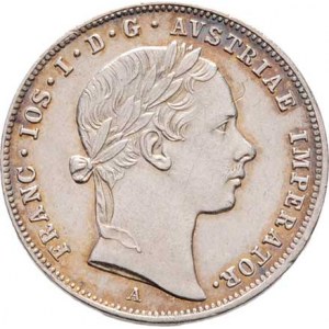 Konvenční měna, údobí let 1848 - 1857, 10 Krejcar 1855 A, 2.158g, nep.hr., nep.rysky, pěkná