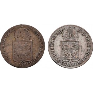 Konvenční měna, údobí let 1848 - 1857, 6 Krejcar 1849 A, 1849 C, just., vlas.škr., rysky,
