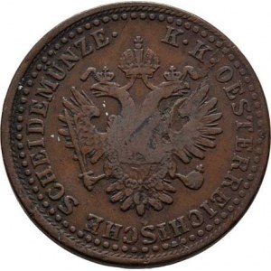 Konvenční měna, údobí let 1848 - 1857, 2 Krejcar 1851 G, 10.647g, dr.hr., dr.rysky, pěkná