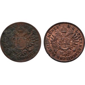 Konvenční měna, údobí let 1848 - 1857, 1/4 Krejcar 1851 A (1.351g, 0/0 dr.hr., pěkná pat.),
