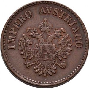 Konvenční měna, údobí let 1848 - 1857, 10 Centesimi 1852 V - menší typ, 10.549g, dr.hr.,