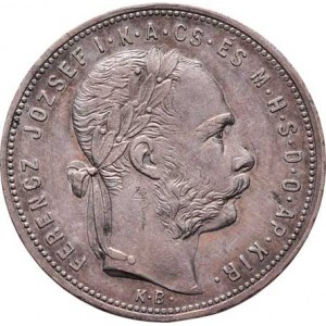 Rakouská a spolková měna, údobí let 1857 - 1892, Zlatník 1881 KB - užší štít (cca 11.5 mm), 12.318g