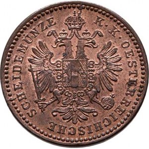 Rakouská a spolková měna, údobí let 1857 - 1892, Krejcar 1879, 3.125g