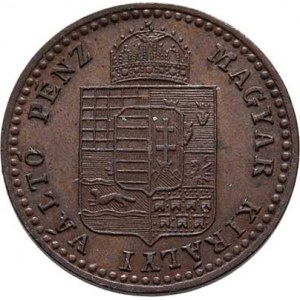 Rakouská a spolková měna, údobí let 1857 - 1892, 5/10 Krejcaru 1882 KB, 1.705g, pěkná patina R!