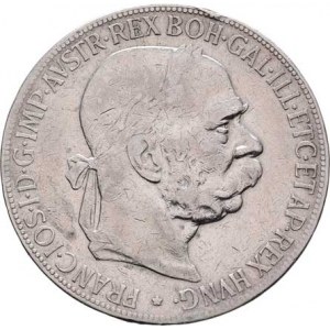 Korunová měna, údobí let 1892 - 1918, 5 Koruna 1900, 23.770g, hr., dr.rysky
