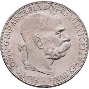 Korunová měna, údobí let 1892 - 1918, 5 Koruna 1900, 24.015g, nep.hr., dr.rysky, pěkná