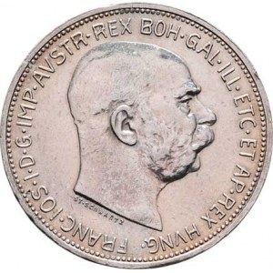 Korunová měna, údobí let 1892 - 1918, 2 Koruna 1912, 10.007g, dr.hr., nep.rysky, pěkná