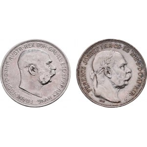 Korunová měna, údobí let 1892 - 1918, 2 Koruna 1912, 1912 KB, 9.997g, 9.894g, nep.hr.,
