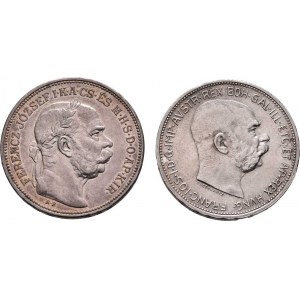 Korunová měna, údobí let 1892 - 1918, 2 Koruna 1913, 1913 KB, 9.955g, 9.959g, nep.hr.,