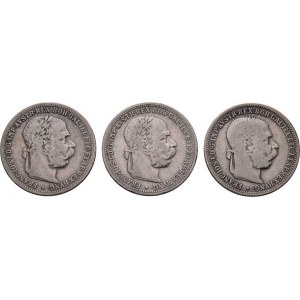 Korunová měna, údobí let 1892 - 1918, Koruna 1893, 1894, 1895, 4.845g, 4.918g, 4.848g,
