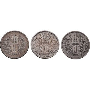 Korunová měna, údobí let 1892 - 1918, Koruna 1899, 1900, 1901, 4.913g, 4.847g, 4.843g,