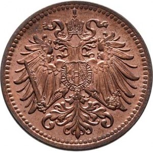 Korunová měna, údobí let 1892 - 1918, Haléř 1914, 1.633g