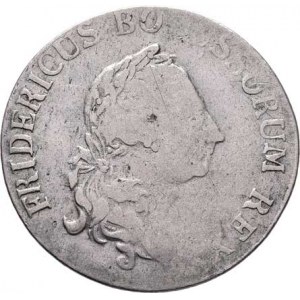 Prusko - král., Friedrich II., 1740 - 1786, 1/3 Tolaru 1780 E, Königsberg, KM.329, 8.069g,