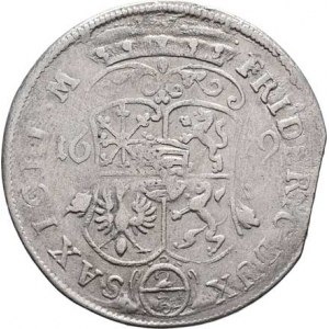 Sasko-Gotha-Altenburg, Friedrich I., 1675 - 1691, 2/3 Tolaru 1679, KM.87, Dav.856, Reim.4589, 14.93