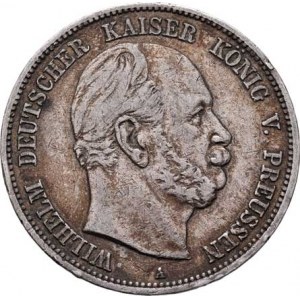 Prusko, Wilhelm I., 1861 - 1888, 5 Marka 1876 A, Berlín, KM.503 (Ag900), 27.641g,
