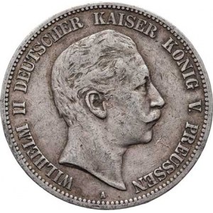 Prusko, Wilhelm II., 1888 - 1918, 5 Marka 1901 A, Berlín, KM.523 (Ag900), 27.667g,