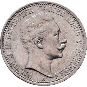 Prusko, Wilhelm II., 1888 - 1918, 2 Marka 1906 A, Berlín, KM.522 (Ag900), 11.089g,