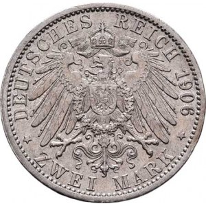 Prusko, Wilhelm II., 1888 - 1918, 2 Marka 1906 A, Berlín, KM.522 (Ag900), 11.089g,