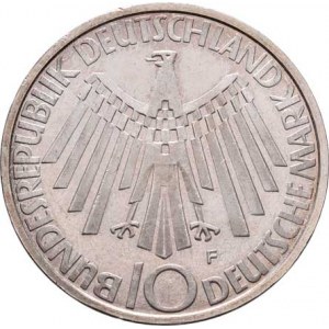 Německo - BRD, 1949 -, 10 Marka 1972 F - LOH Deutschland - spirála, KM.130