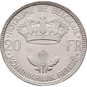 Belgie, Leopold III., 1934 - 1950, 20 Frank 1935, KM.105 (Ag680), 10.952g, nep.hr.,