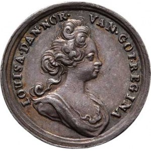 Dánsko, Frederik IV., 1699 - 1730, AR jeton b.l. - portrét krále zprava, opis / portrét