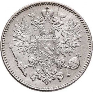 Finsko pod Ruskem, Mikuláš II., 1894 - 1917, 50 Pennia 1916 S, Helsinki, KM.2.2 (Ag750), 2.549g,