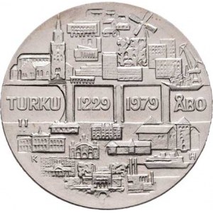 Finsko, republika, 1917 -, 25 Marka 1979 KH - 700 let města Turku, KM.58