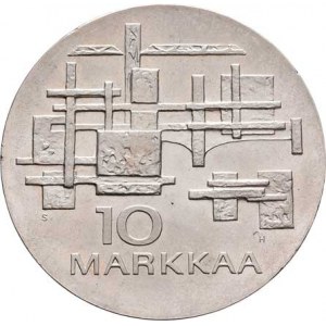 Finsko, republika, 1917 -, 10 Marka 1967 SH - 50 let nezávislosti, KM.50