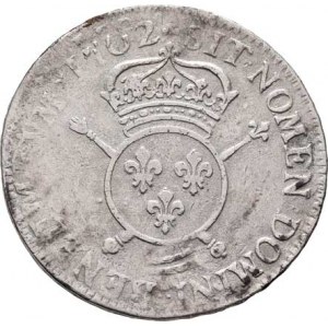 Francie, Ludvík XIV., 1643 - 1715, Ecu 1702 Paříž ?, značka nečit., KM.329.1, Dav.1316,
