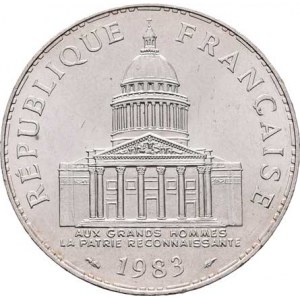 Francie, V.republika, 1959 -, 100 Frank 1983 - Pantheon, KM.951.1 (Ag900), 14.960g,