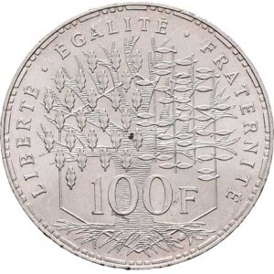Francie, V.republika, 1959 -, 100 Frank 1983 - Pantheon, KM.951.1 (Ag900), 14.960g,