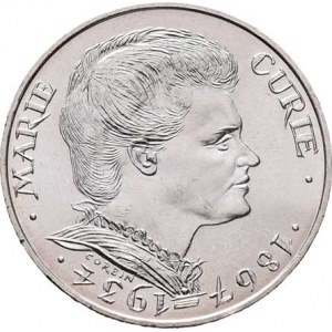 Francie, V.republika, 1959 -, 100 Frank 1984 - Marie Curie, KM.955 (Ag900),