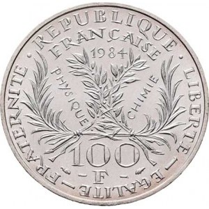 Francie, V.republika, 1959 -, 100 Frank 1984 - Marie Curie, KM.955 (Ag900),
