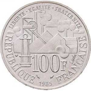 Francie, V.republika, 1959 -, 100 Frank 1985 - Emil Zola - novela Germinal, KM.957