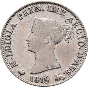 Itálie - Parma, Marie Luisa, 1815 - 1847, 5 Soldi 1815, Cr.26 (Ag900), 1.236g, nep.hr.,