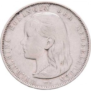 Nizozemí, Wilhelmina, 1890 - 1948, Gulden 1892, KM.117 (Ag945), 9.886g, dr.hr., rysky,