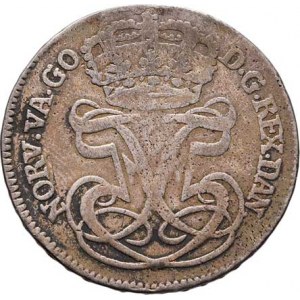 Norsko pod Dánskem, Frederik V., 1746 - 1766, 24 Skilling 1762 TL, Kongsberg, KM.236 (Ag562),