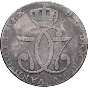 Norsko pod Dánskem, Christian VII., 1766 - 1808, Speciesdaler 1779 HIAB, Kongsberg, KM.253 (Ag875),