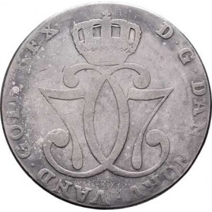 Norsko pod Dánskem, Christian VII., 1766 - 1808, Speciesdaler 1785 HIAB, Kongsberg, KM.253 (Ag875),