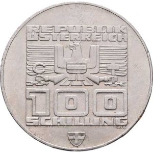 Rakousko - II. republika, 1945 -, 100 Šilink 1976 Vídeň - ZOH Innsbruck - radnice,