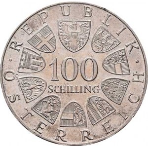 Rakousko - II. republika, 1945 -, 100 Šilink 1977 - klášter Kremsmünster, KM.2934