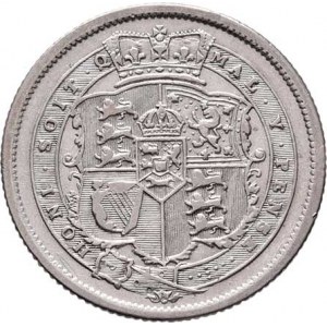 Velká Británie, George III., 1760 - 1820, Shilling 1817, Londýn, SCBC.3790, KM.666 (Ag925),