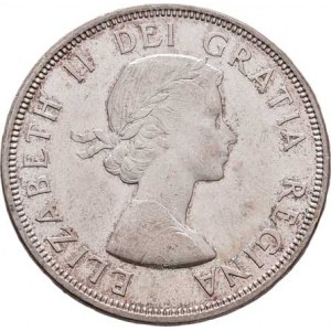 Kanada, Elizabeth II., 1952 -, Dolar 1964 - Charlottetown, KM.58 (Ag800), 23.401g,