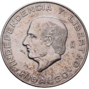 Mexiko, republika, 1867 -, 10 Pesos 1955 Mo - Miguel Hidalgo, KM.474 (Ag900),