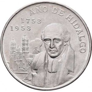Mexiko, republika, 1867 -, 5 Pesos 1953 Mo - 200 let narození Miguela Hidalga,